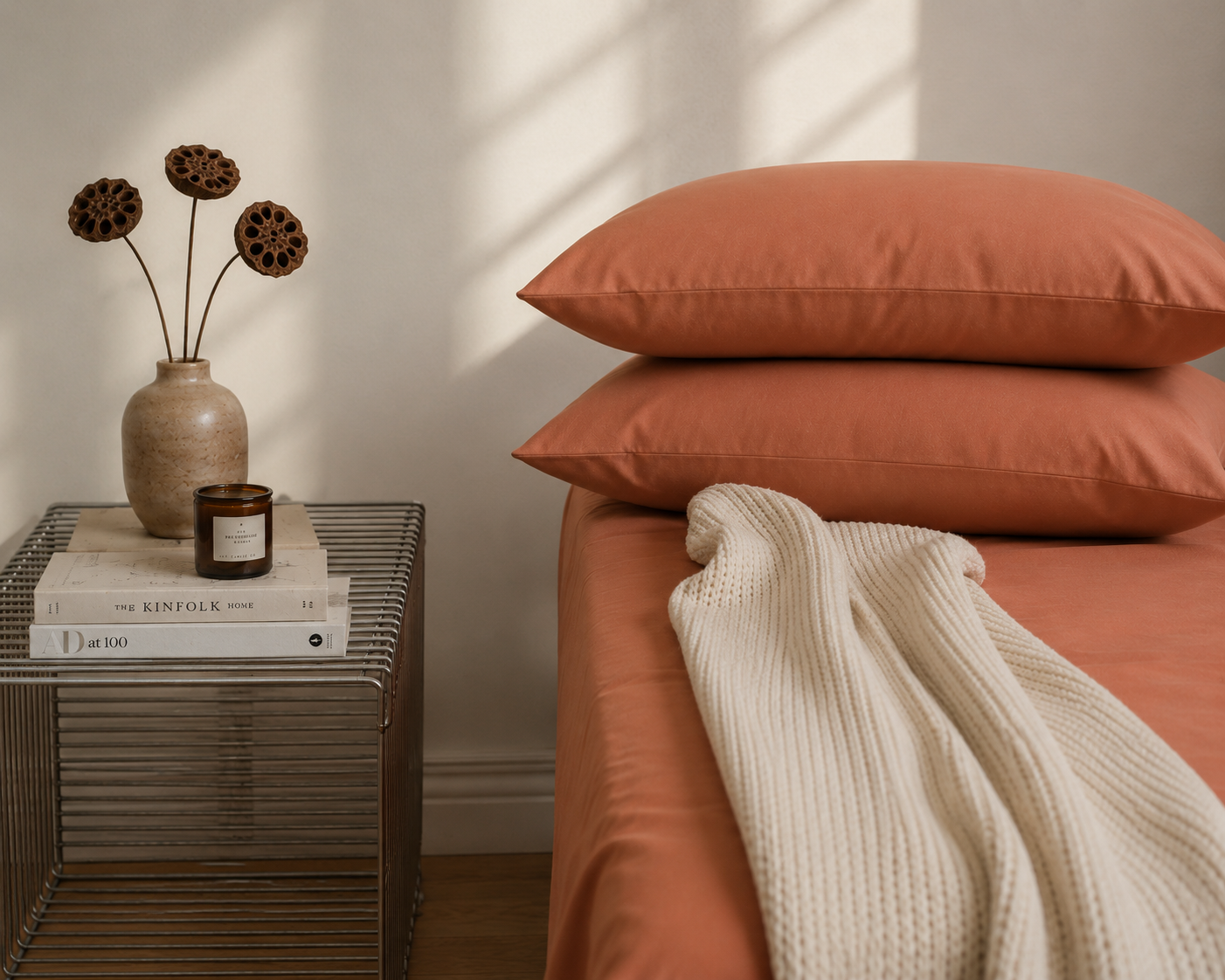 Desert Clay | Solid Dyed Bedsheet