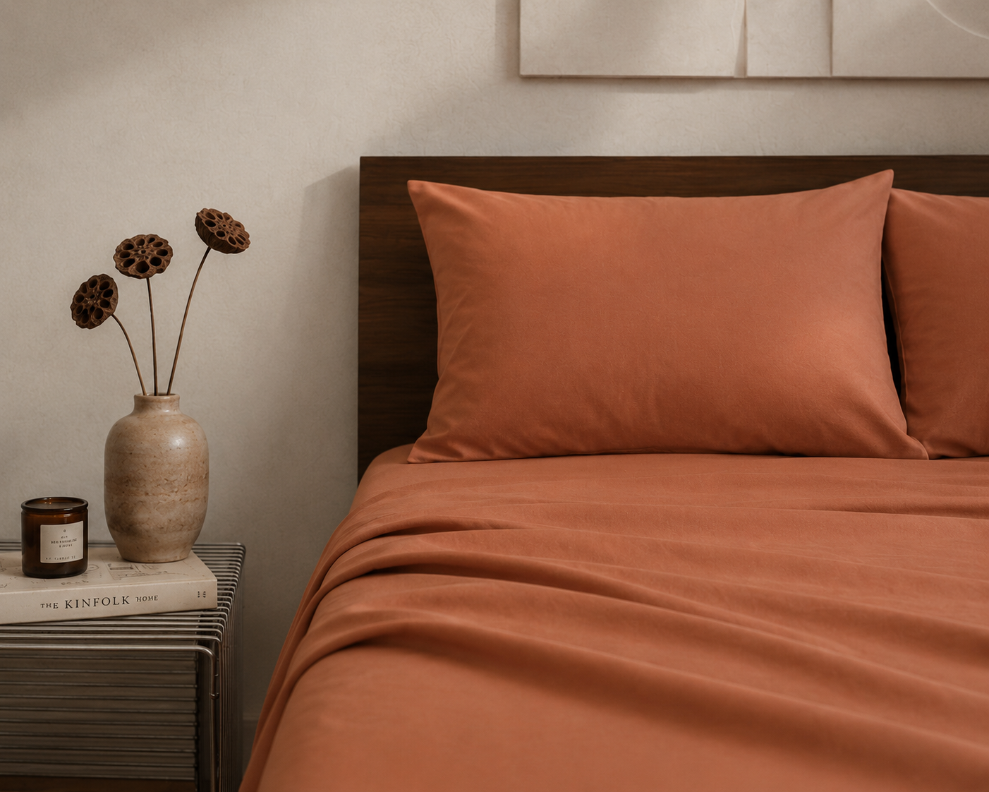 Desert Clay | Solid Dyed Bedsheet
