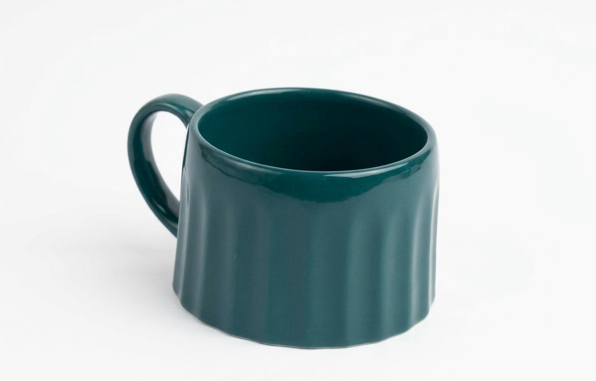 Minimalist Teal Green Cup for Coffee & Tea 240 ml