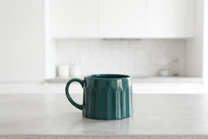 Minimalist Teal Green Cup for Coffee & Tea 240 ml