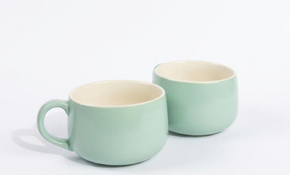 Pastel Green Ceramic Tea/ Coffee Cup 300ml