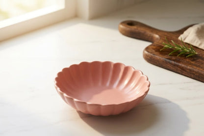 Pastel Peach Serving Bowl for Snacks, Salads & Sweets (pack of 2)
