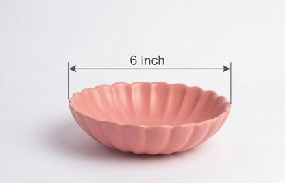 Pastel Peach Serving Bowl for Snacks, Salads & Sweets (pack of 2)