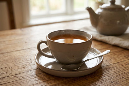 Minimalist Grey Ceramic Stoneware for Tea & Coffee (set of two)
